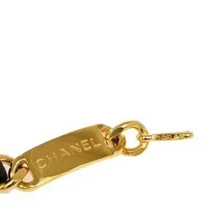 CHANEL CC Plate Medallion Charm Chain Belt Leather Black GHW Accessory CHANEL CC Plate Medallion Charm Chain Belt Leather Black GHW  main image 4
